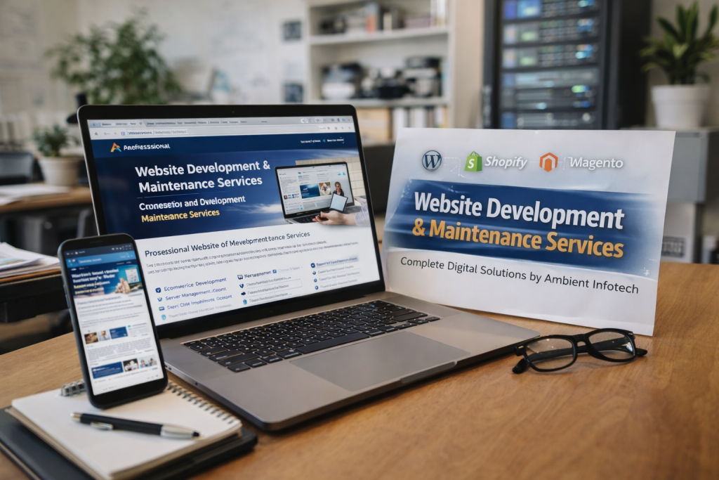 Website development and ongoing digital solutions for business growth by Ambient Infotech