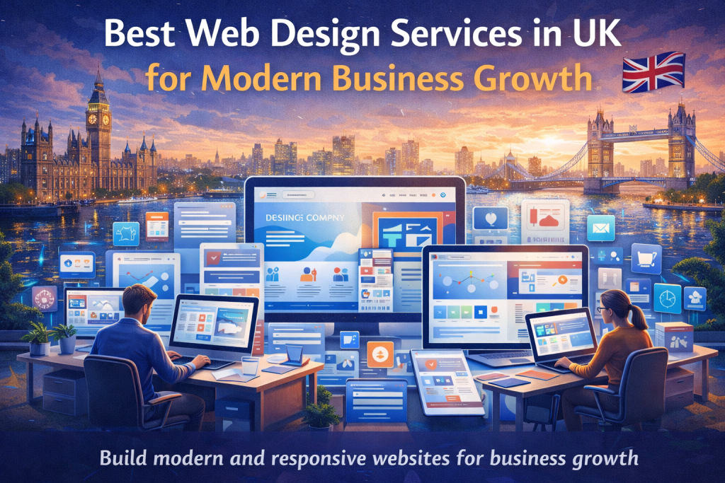 web design services in UK creating modern responsive websites