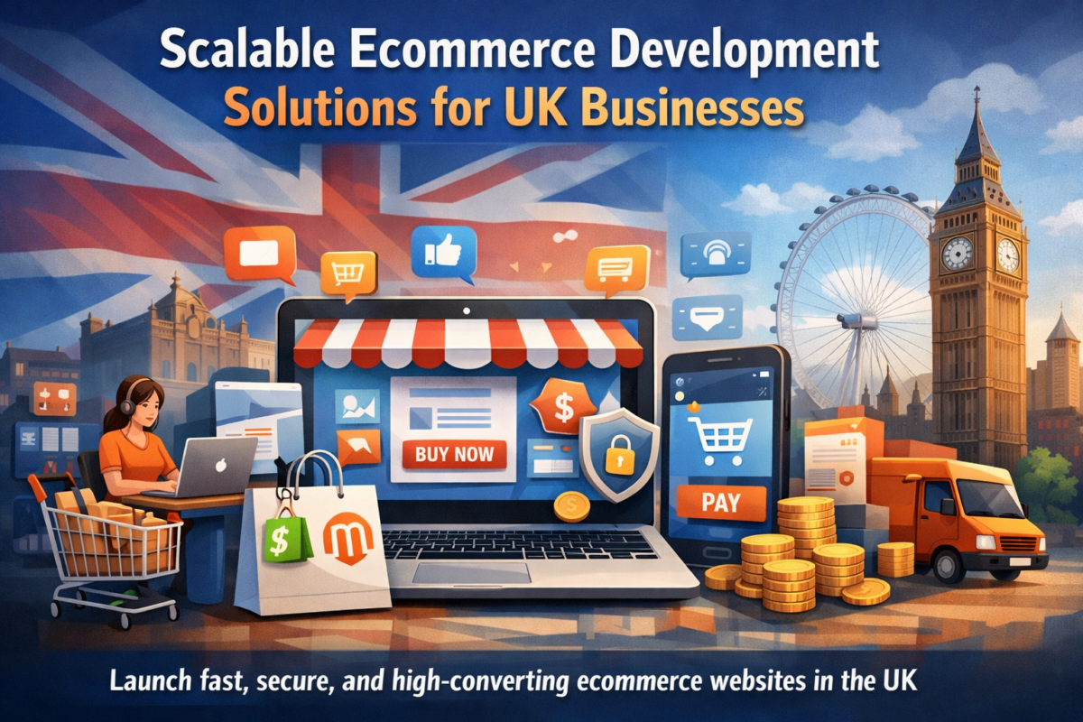 Ecommerce website development services in UK for building high-converting online stores