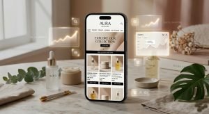 professional beauty website design for USA skincare and cosmetics brands