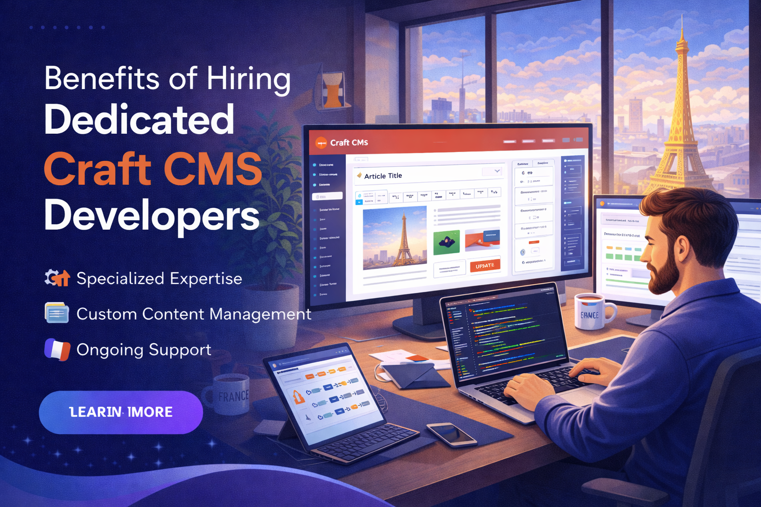 Hire Craft CMS Developers France for Custom Websites 2 Hire Craft CMS Developers France for custom CMS solutions