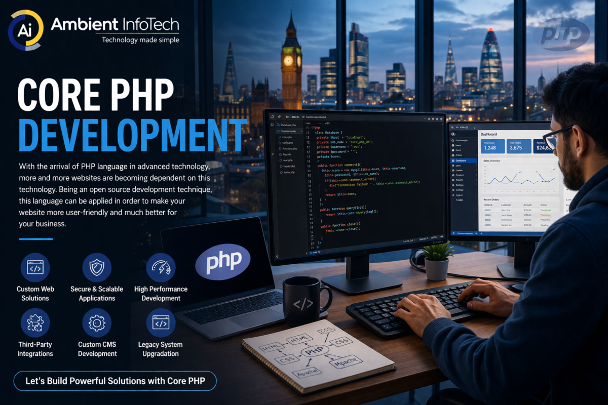 Hire Core PHP developers UK for custom web development