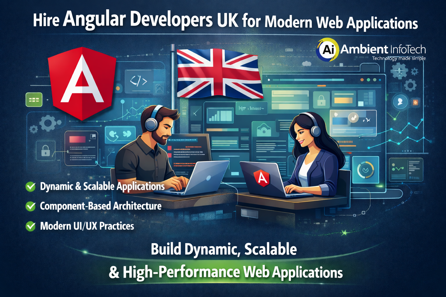 Hire Angular developers UK for modern frontend development