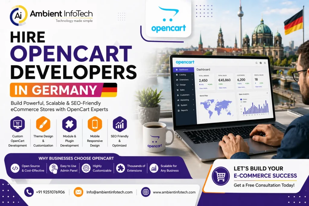 Hire OpenCart developers Germany for eCommerce website development