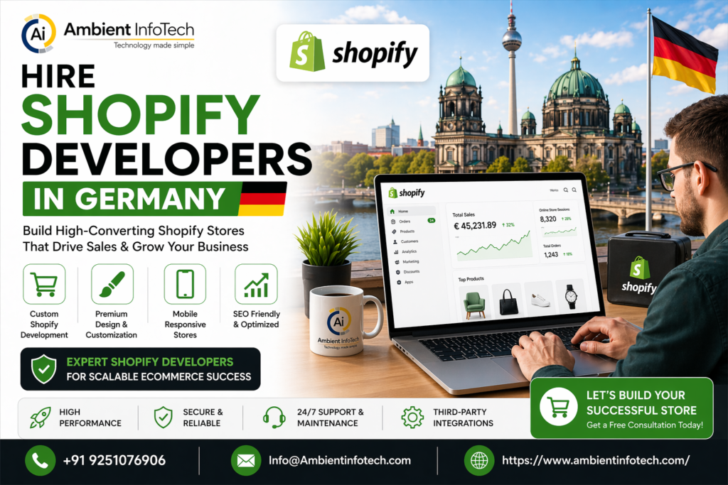 Hire Shopify developers Germany for eCommerce website development