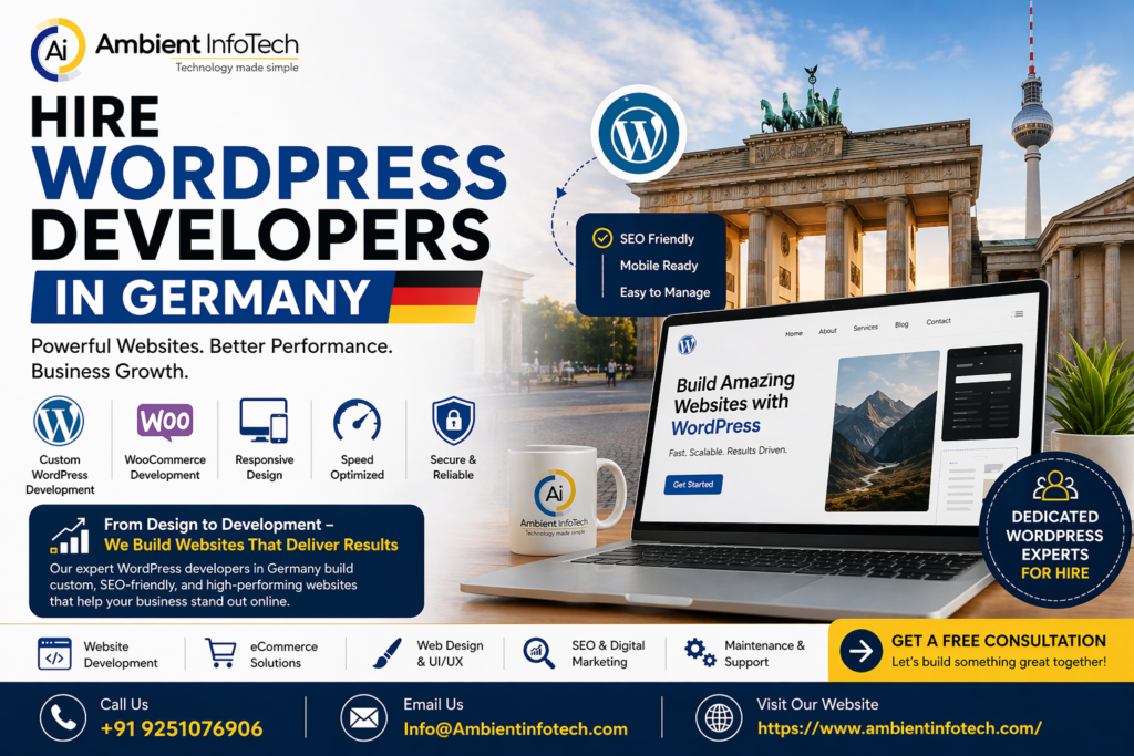 Hire WordPress Developers Germany for custom website development