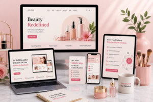 cosmetic business website development France