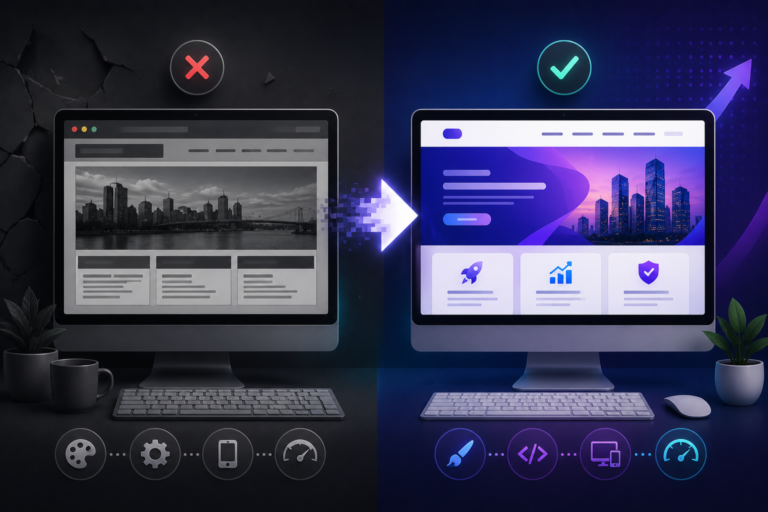 Redesign vs New Website for UK Company in 2026
