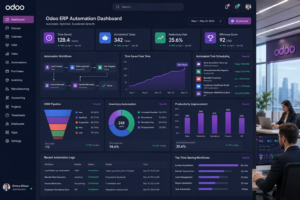 Odoo automation system helping businesses save 20+ hours per week through workflow optimization