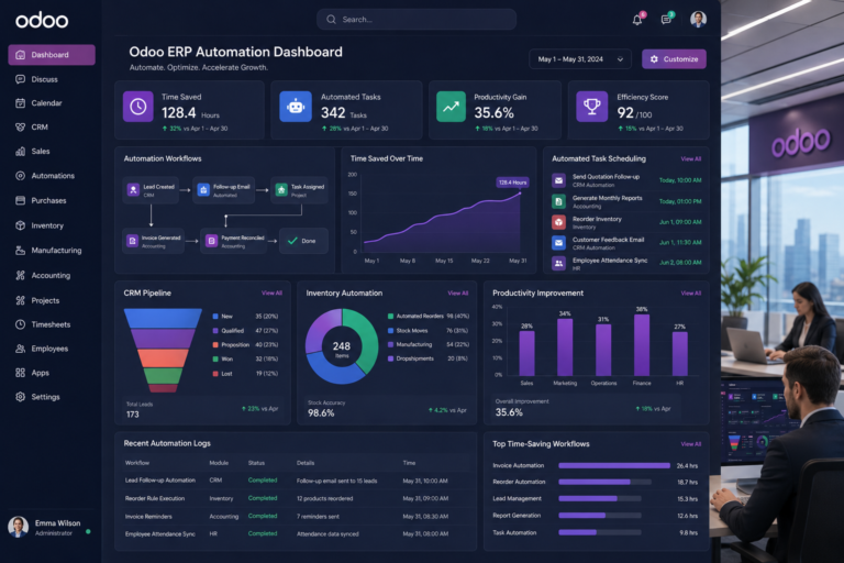 How Odoo Saves 20+ Hours Per Week Through Automation