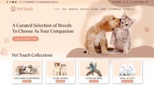 Web Design for Pet Shops creating modern ecommerce websites