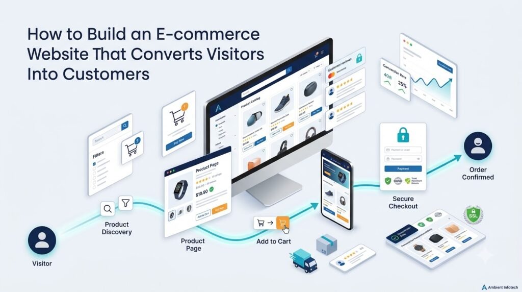 E-commerce website designed to convert visitors into customers through better UX and checkout