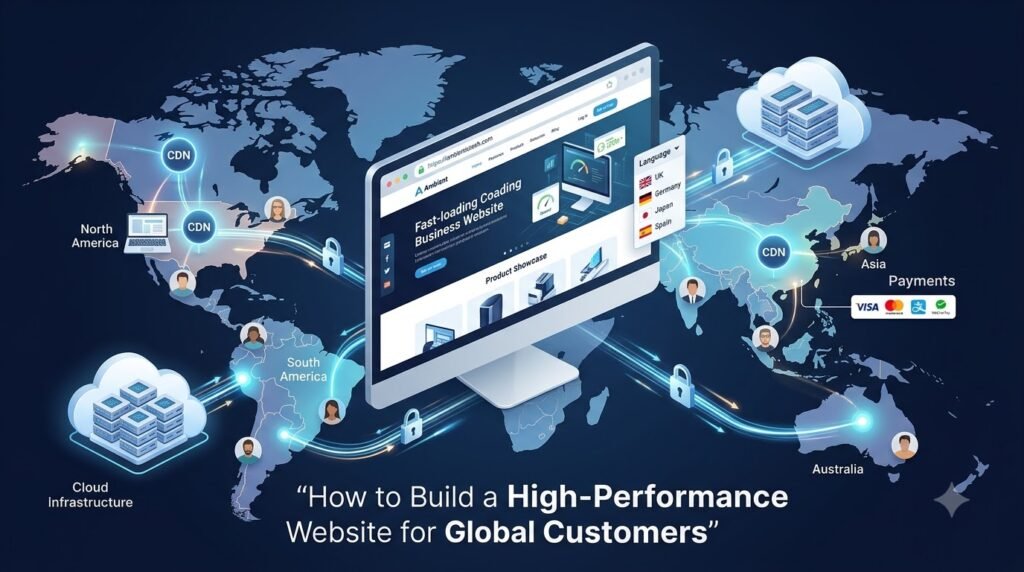 High-performance website delivering fast experiences to customers worldwide