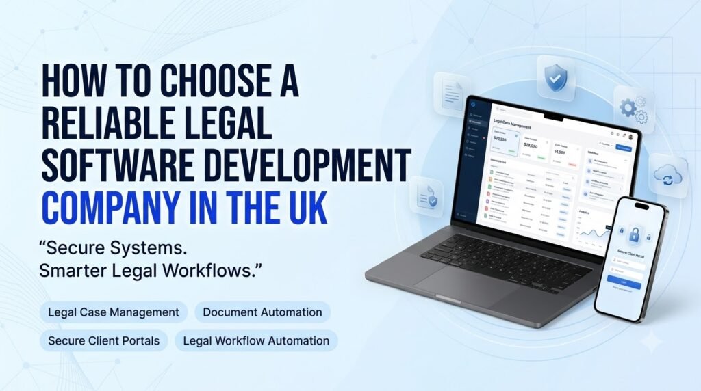 Legal software development company in the UK for secure case management and workflow automation