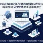 Website architecture showing how scalable web development supports business growth